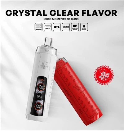 Alfakher Crystal Crown Bar 8000 Pro Nieuwe Vape
